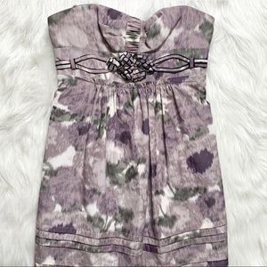 2/$20🌸 BCBGMaxAzria Watercolor Strapless Dress